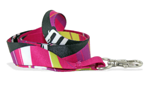 Personalisiertes, 20 mm breites Satin-Schlüsselband – Vollfarbdruck