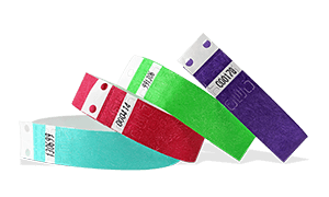 Tyvek-Armbänder 19 mm, vorgedruckt mit Serien-Nummerierung