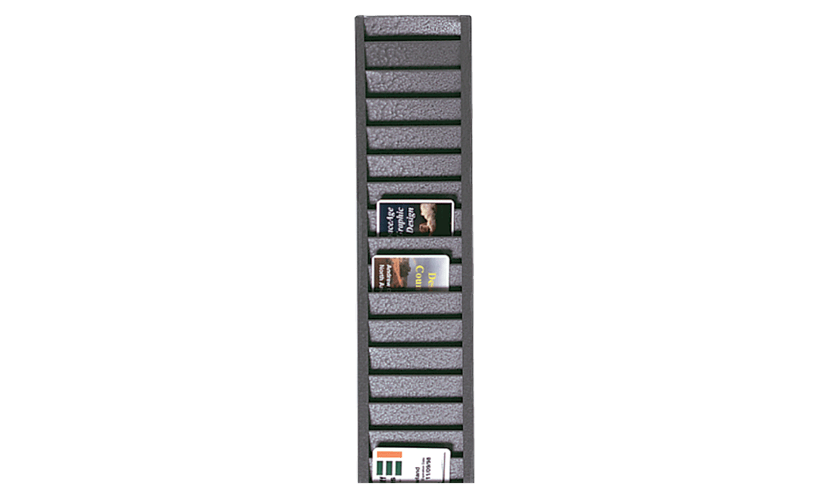 Metallhalter für Namensschilder (für 40 Karten in vertikaler Position)