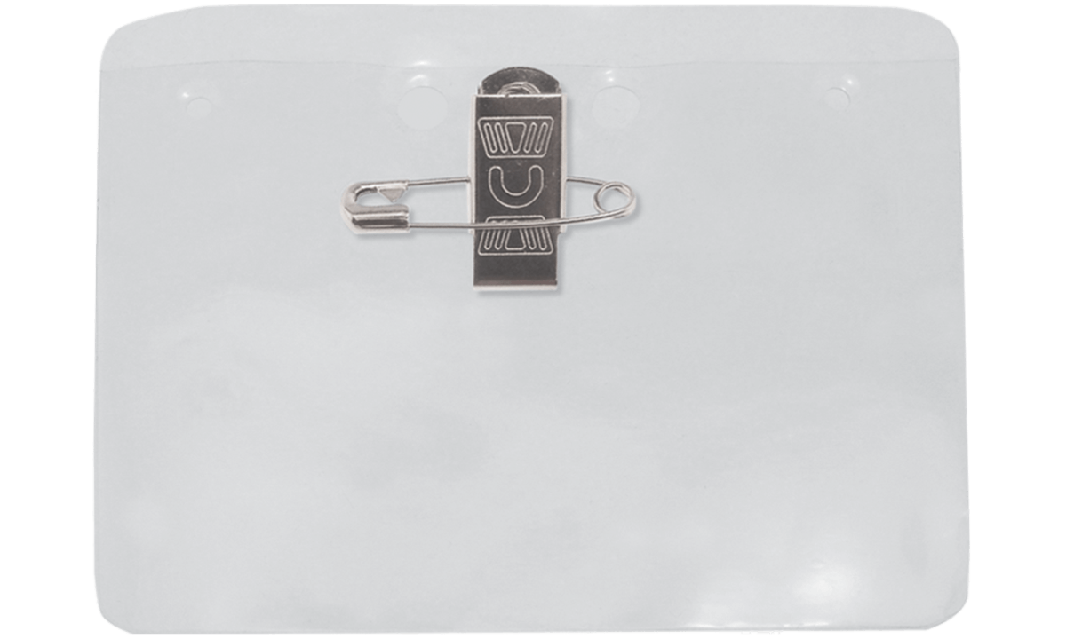 Vinyl-Kartenhalter mit Nadel-Clip-Kombination – Einleger 76 mm x 102 mm