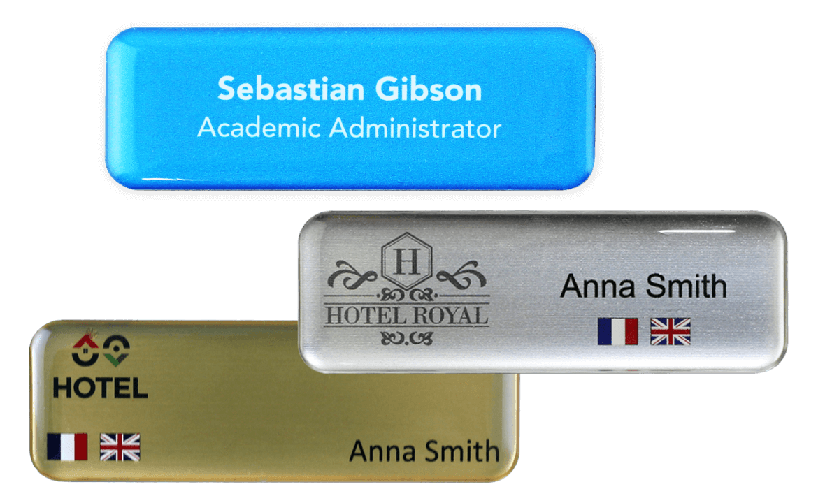 Premium Impress Namensschild, 75 x 25 mm