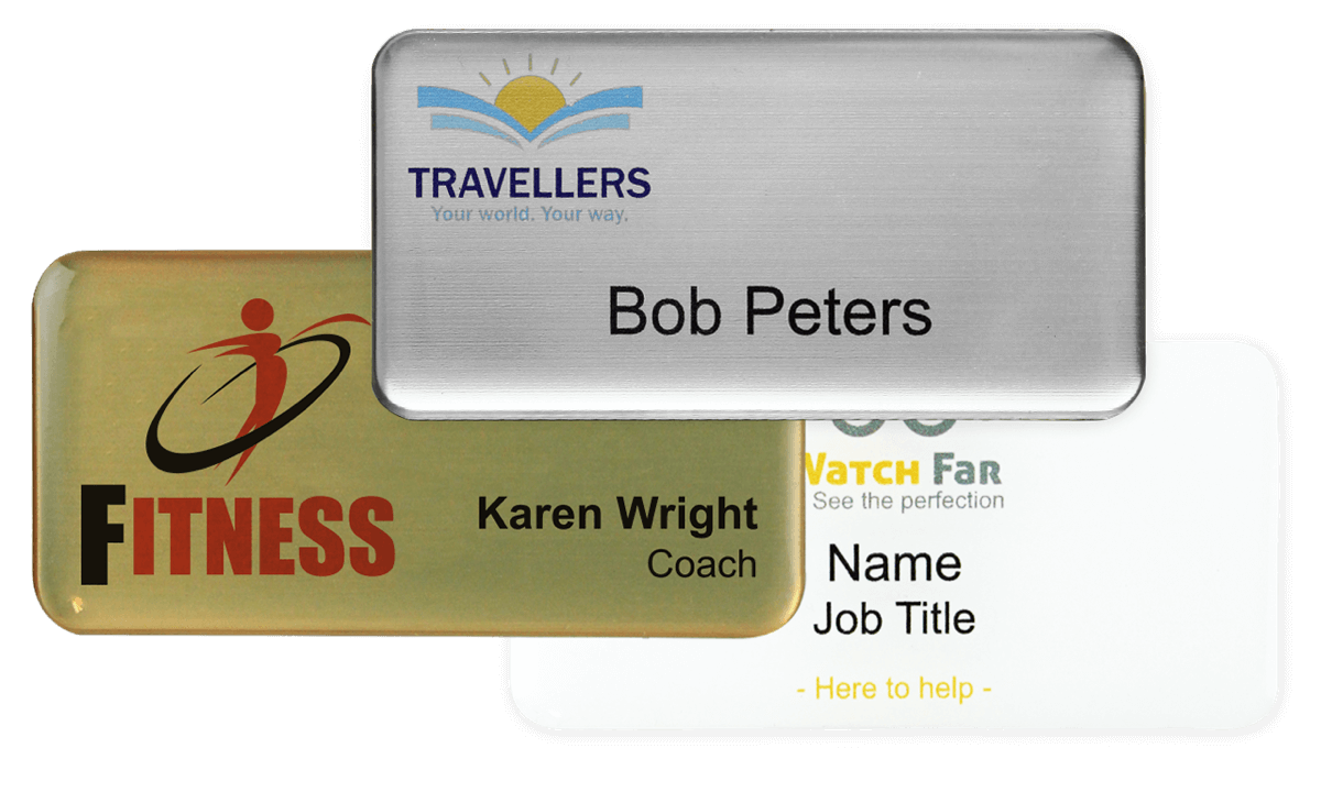 Premium Impress Namensschild, 75 x 38 mm
