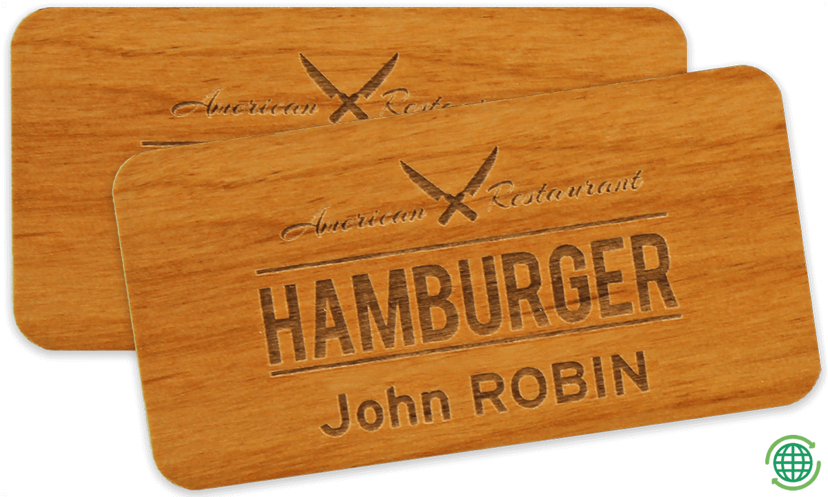 Impress-Holznamensschilder, 75 X 38 mm