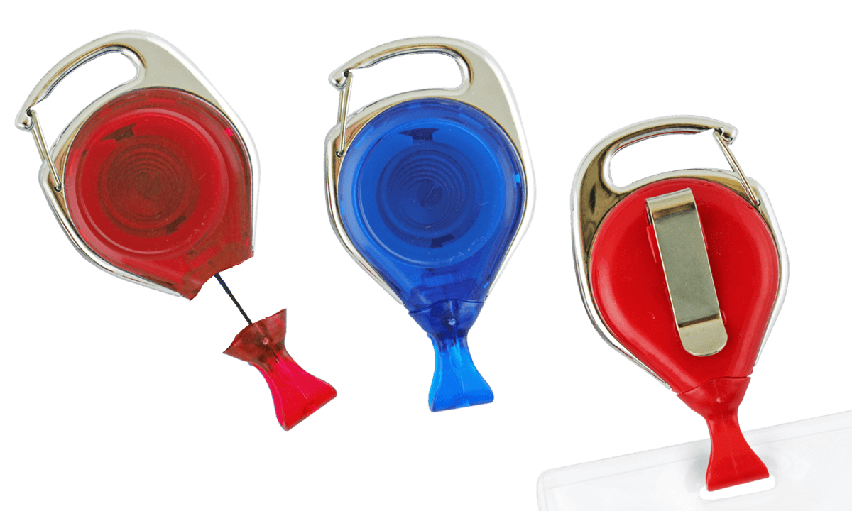 Unbeweglicher Jojo-Karabiner mit Kartenclip