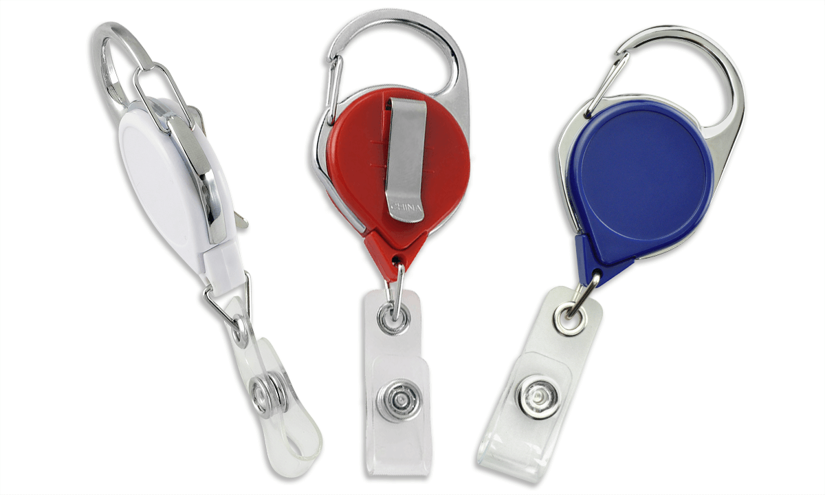 Unbewegliches Karabiner-Ausweisjojo mit mehreren Befestigungen