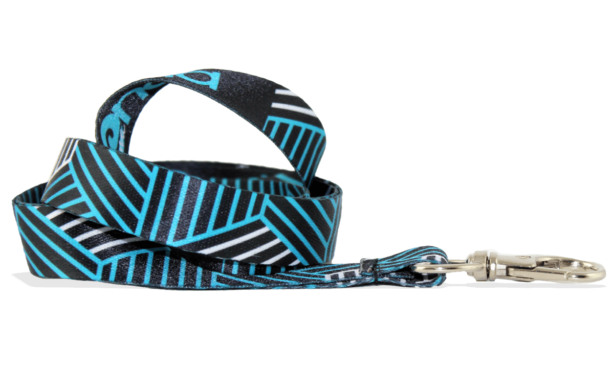 Personalisiertes, 15 mm breites Satin-Schlüsselband – Vollfarbdruck