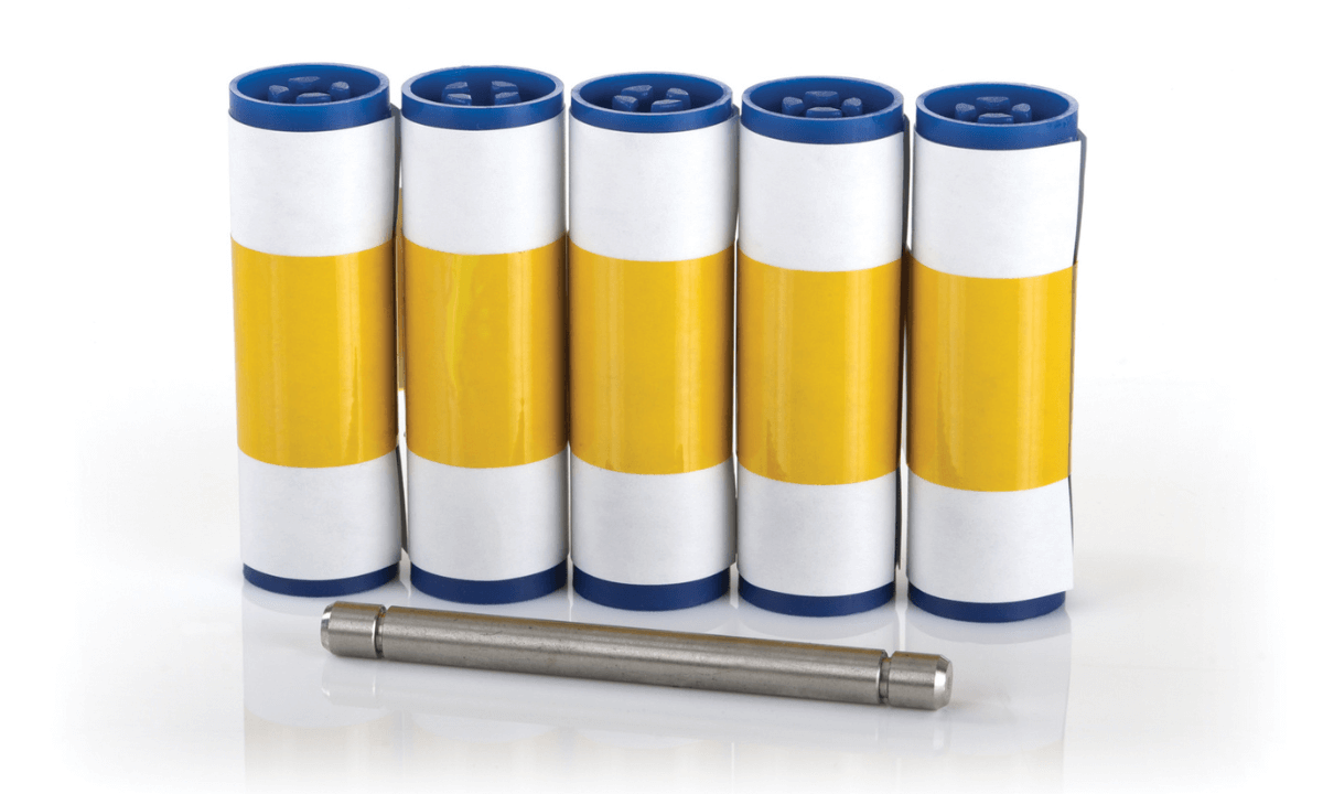 Magicard 300/600/E+ Reinigungsrollenset (5 Rollen, 1 Befestigungsstange)