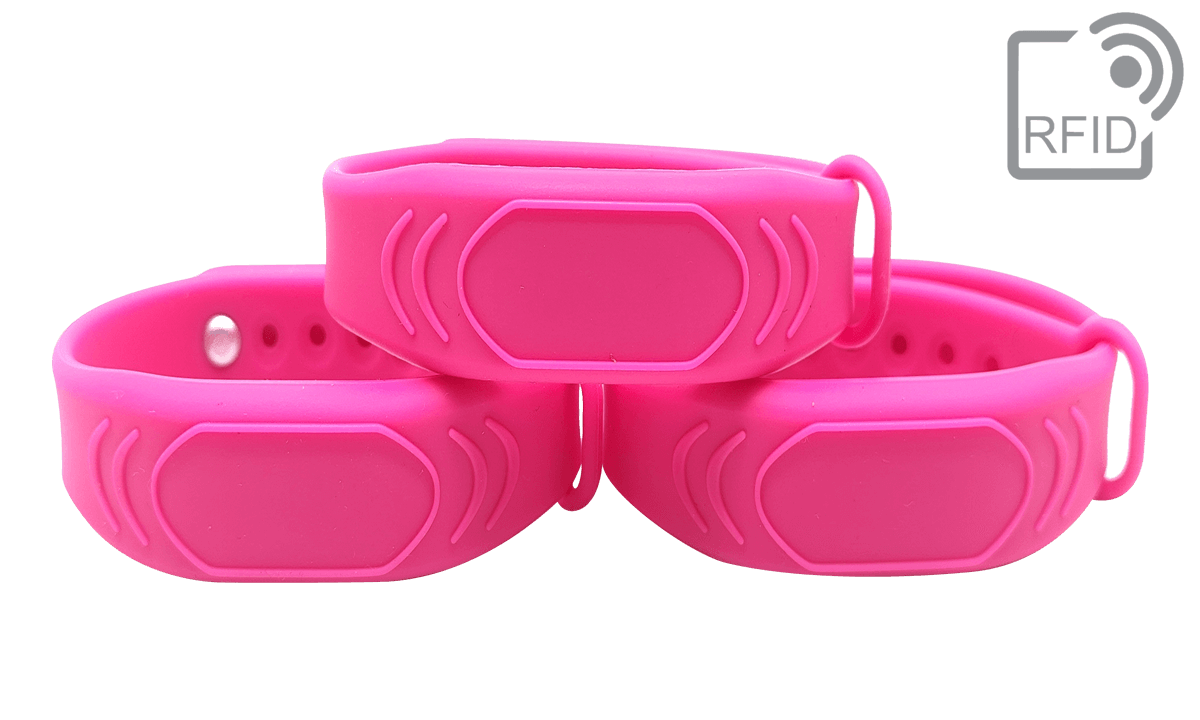 RFID-Armbänder aus Silikon mit geprägten Details