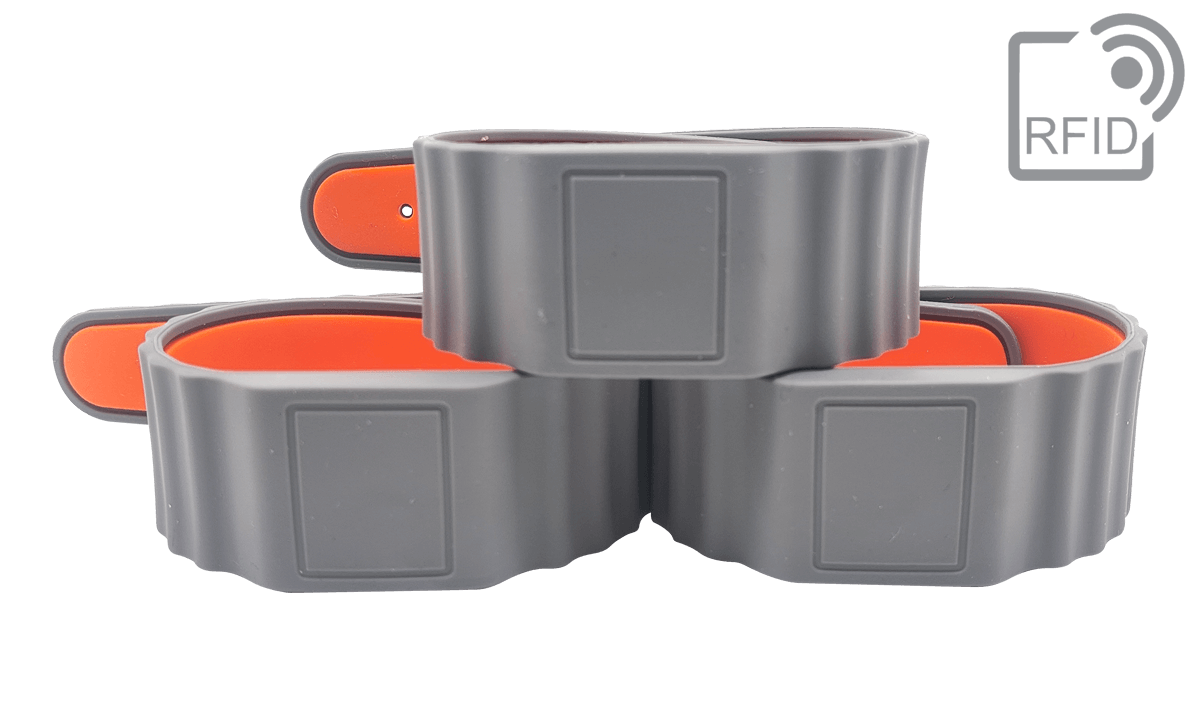 RFID-Silikonarmbänder mit quadratischem Mittelteil