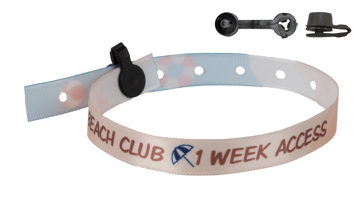 Gedruckte Satin-Armbänder 10mm "Spezielles Camping" mit Nice Verschluss