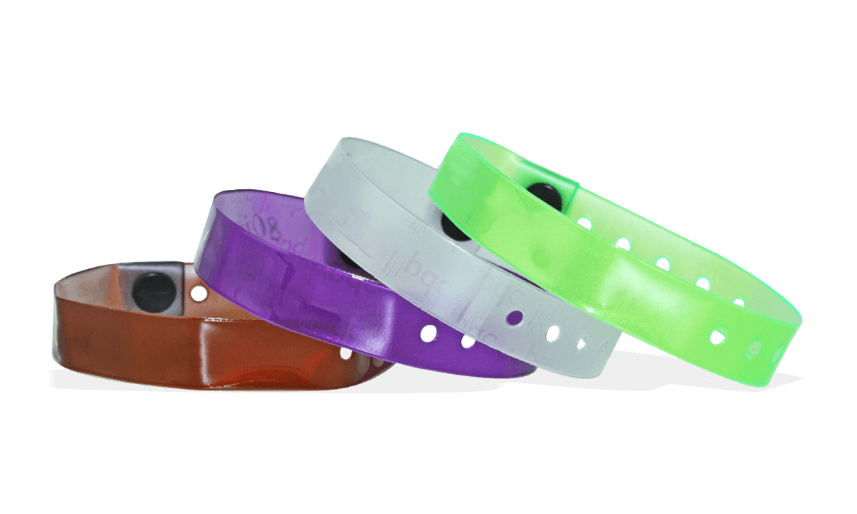 Lichtdurchlässige Vinyl-Armbänder, 13 mm