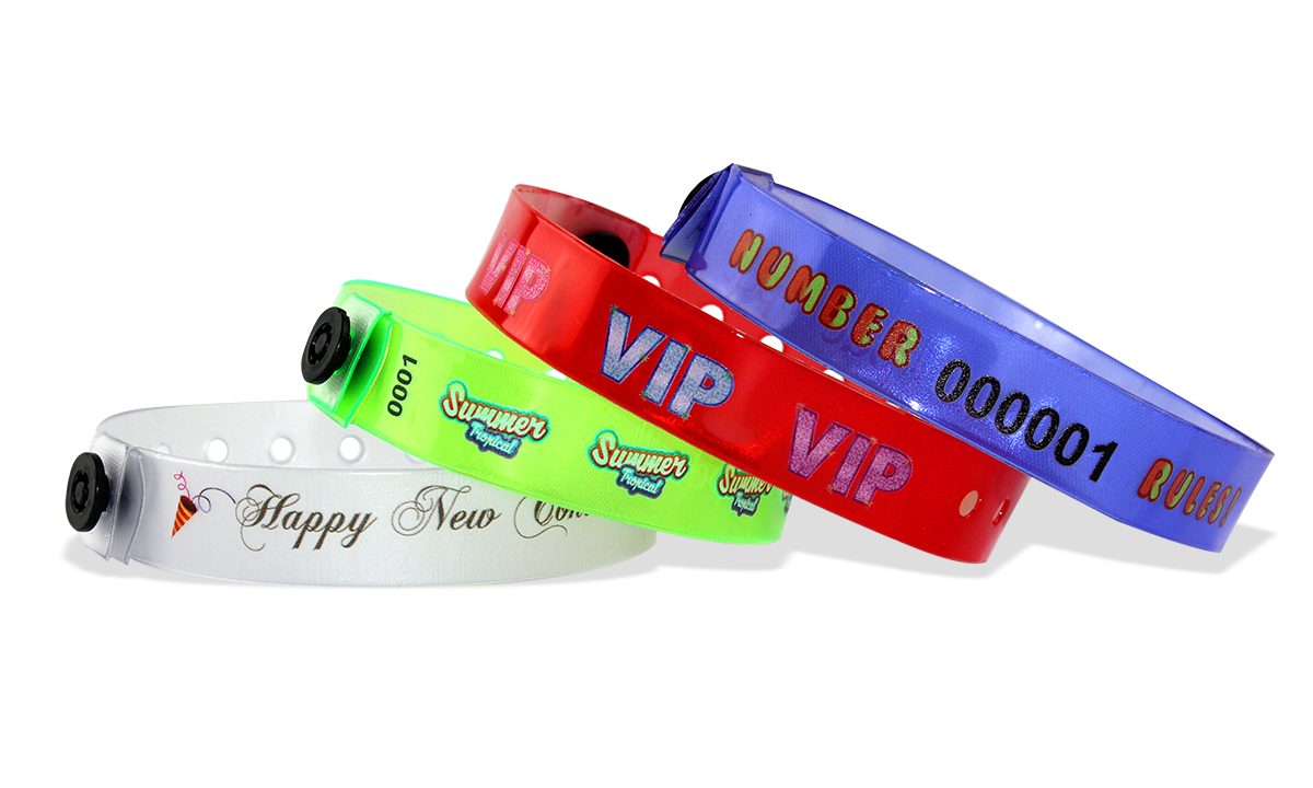 Personalisierte vollfarbige lichtdurchlässige Vinyl-Armbänder, 13 mm