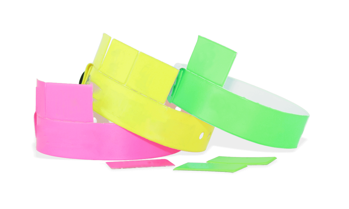 3-Tab Vinyl-Armbänder, 19 mm