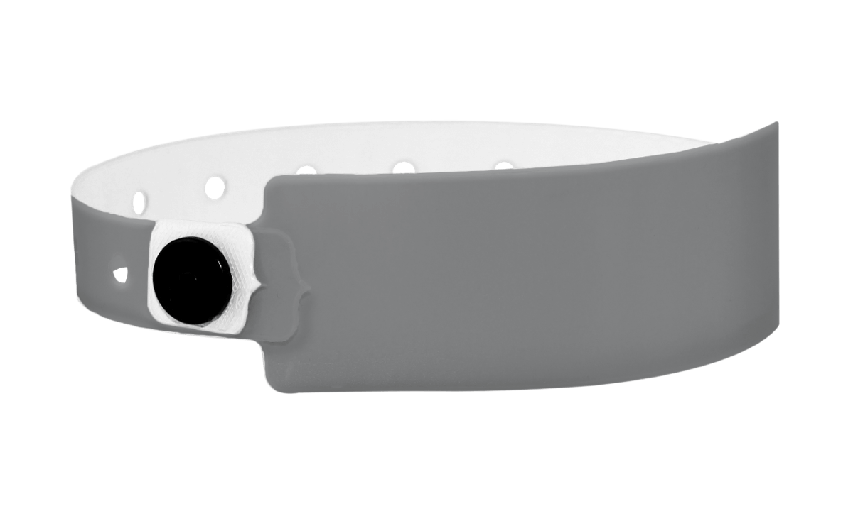 Vinyl-Armbänder, 25 mm, gray