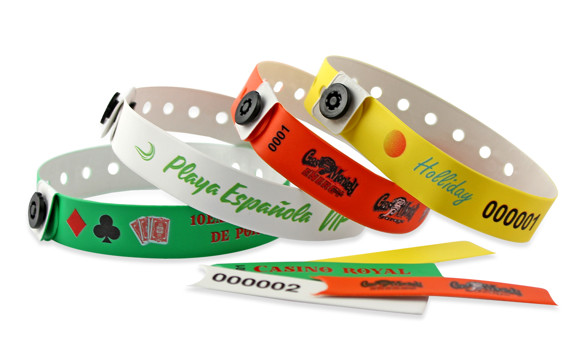 Personalisierte vollfarbige Vinyl-Armbänder, 13 mm