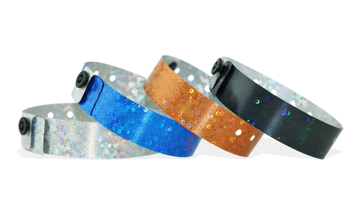 Holografische Armbänder, 19 mm, Liquid Glitter