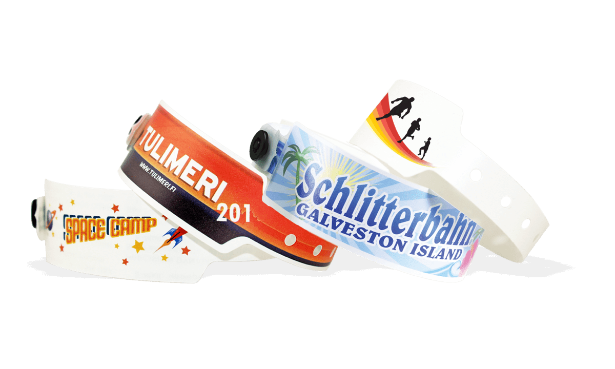 Personalisierte vollfarbige Kunststoff-Armbänder, 25 mm, Big