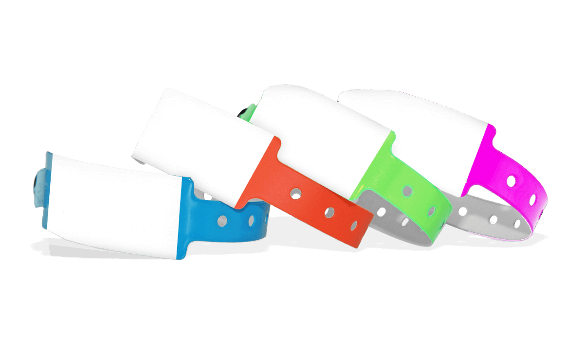 Beschreibbare Vinyl-Armbänder, 25 mm