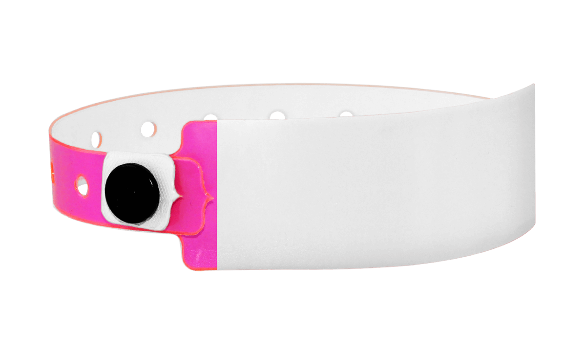 Beschreibbare Vinyl-Armbänder, 25 mm, hot pink