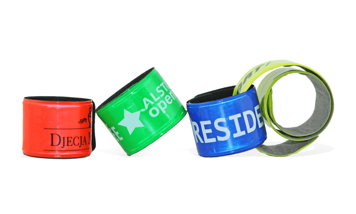 Personalisierte Kunststoff-Schnapparmbänder, 30 x 400 mm