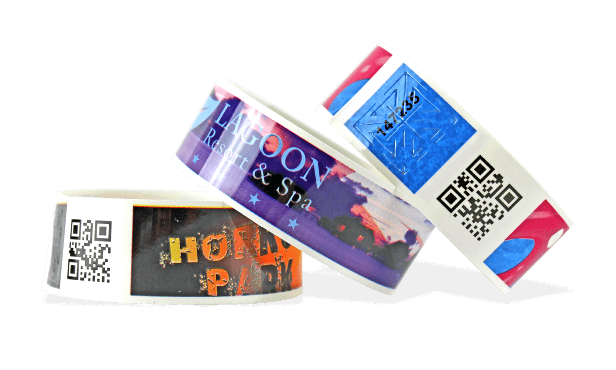 Vollfarbigen Papier Armbänder, TVS, 25 mm (glänzende Oberfläche)