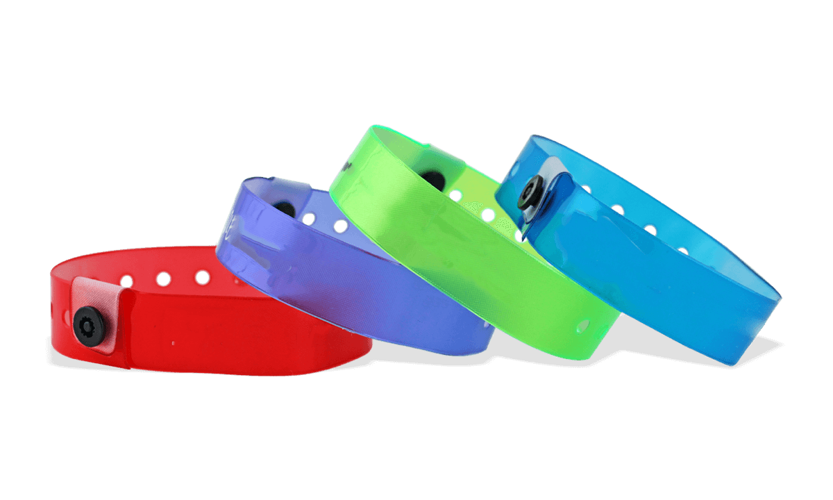 Lichtdurchlässige Medium Vinyl-Armbänder, 19 mm