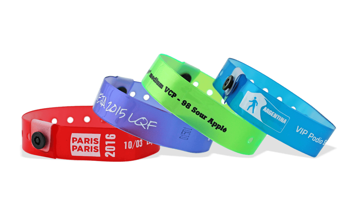 Personalisierte Lichtdurchlässige Medium Vinyl-Armbänder, 19 mm