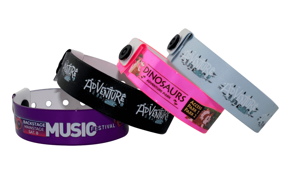 Personalisierte vollfarbige Vinyl-Armbänder, 19 mm
