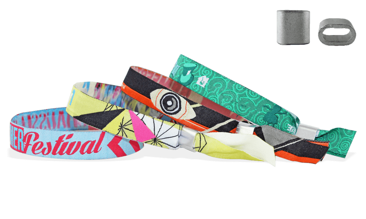 Gewebte Stoff-Armbänder mit flachem Metallverschluss, Honolulu