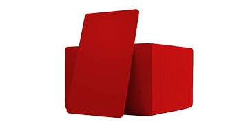 Rote unbedruckte PVC-Karten - 760 mic