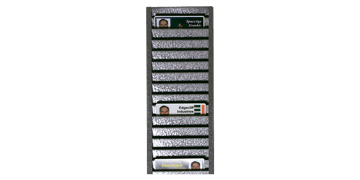 Metallhalter für Namensschilder (für 40 Karten in horizontaler Position)