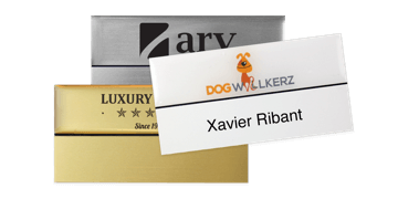 Premium wiederwendbares Namensschild, 75 x 38 mm, 18 mm Etikette zum Aufkleben
