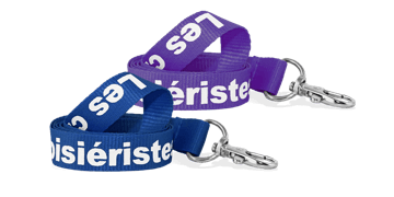 Personalisiertes, 15 mm breites, flaches Schlüsselband – Einfarbdruck