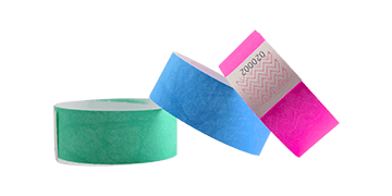 Tyvek-Armbänder 25 mm, vorgedruckt mit Serien-Nummerierung - Box mit 1000 Stück