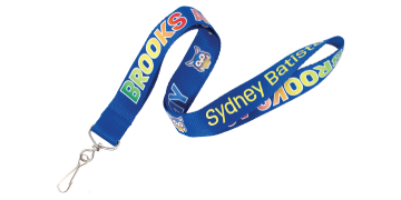 Personalisiertes, 15 mm True Color Schlüsselband aus recyceltem Polyester – Vollfarbdruck