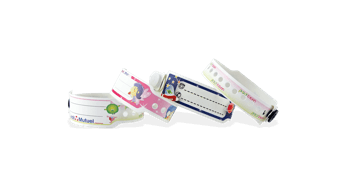 Personalisierte vollfarbige Kunststoff-Armbänder für Kinder, 19 mm
