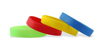Vorrätige Silikon-Armbänder, Größe: Erwachsene