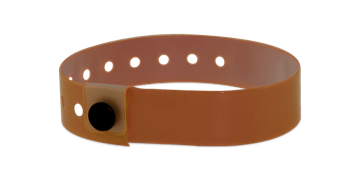 Lichtdurchlässige Medium Vinyl-Armbänder, 19 mm, Mocha Ice