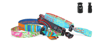 Gewebte Stoff-Armbänder mit wiederverwendbarem Kunststoffverschluss, Venice